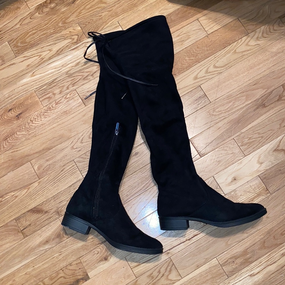 Black over the knee boots